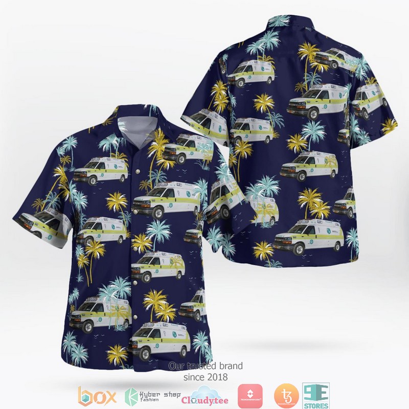 New York State Park Police Ford Police Interceptor Hawaiian Shirt