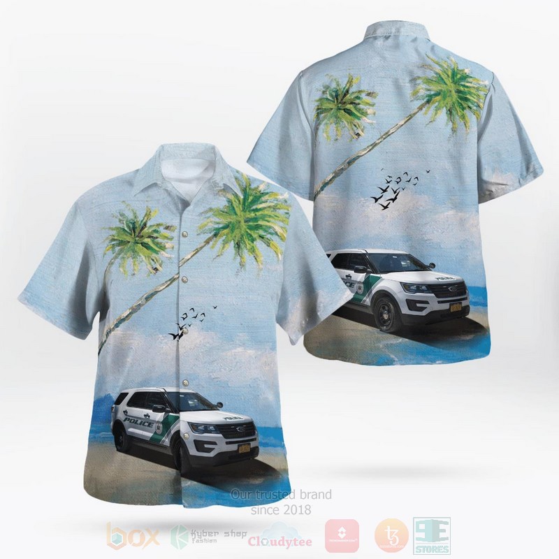 New York State Park Police Ford Police Interceptor Hawaiian Shirt