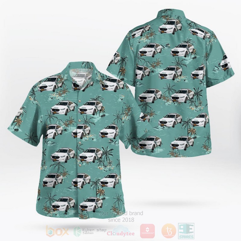 New York State Emergency Medical Services Ford Police Interceptor Hawaiian Shirt