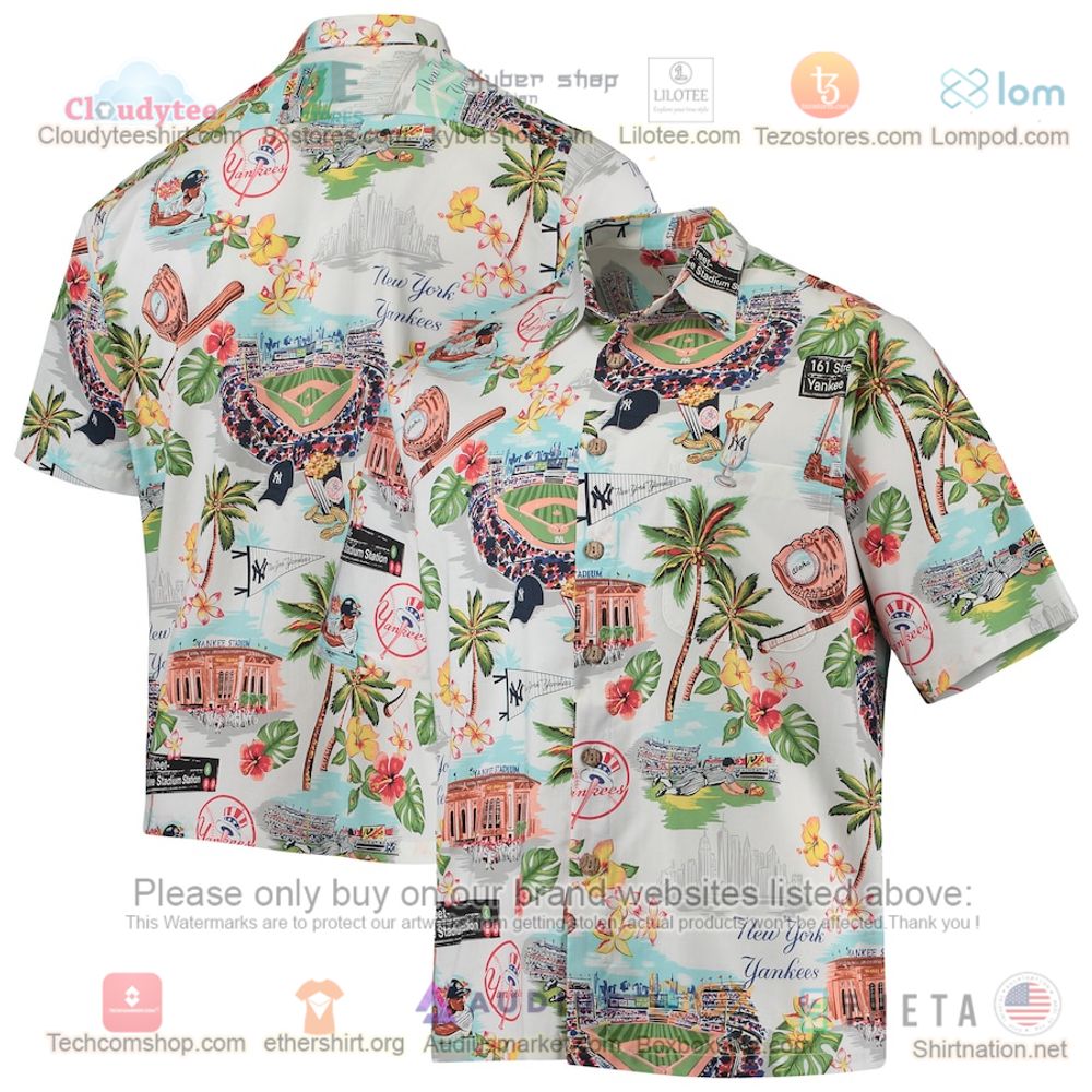 New York Yankees Reyn Spooner Scenic Button-Up Hawaiian Shirt