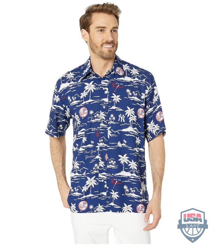 New York Yankees Parrots Hawaiian Shirt