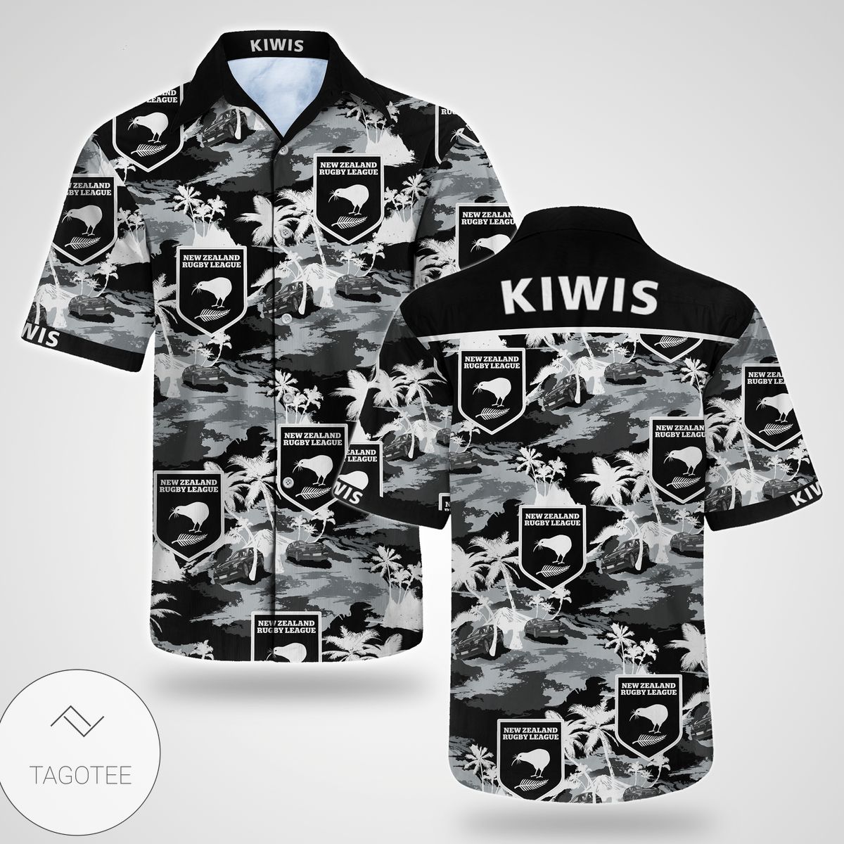 New Zealand Warriors Tommy Bahama Hawaiian Shirt