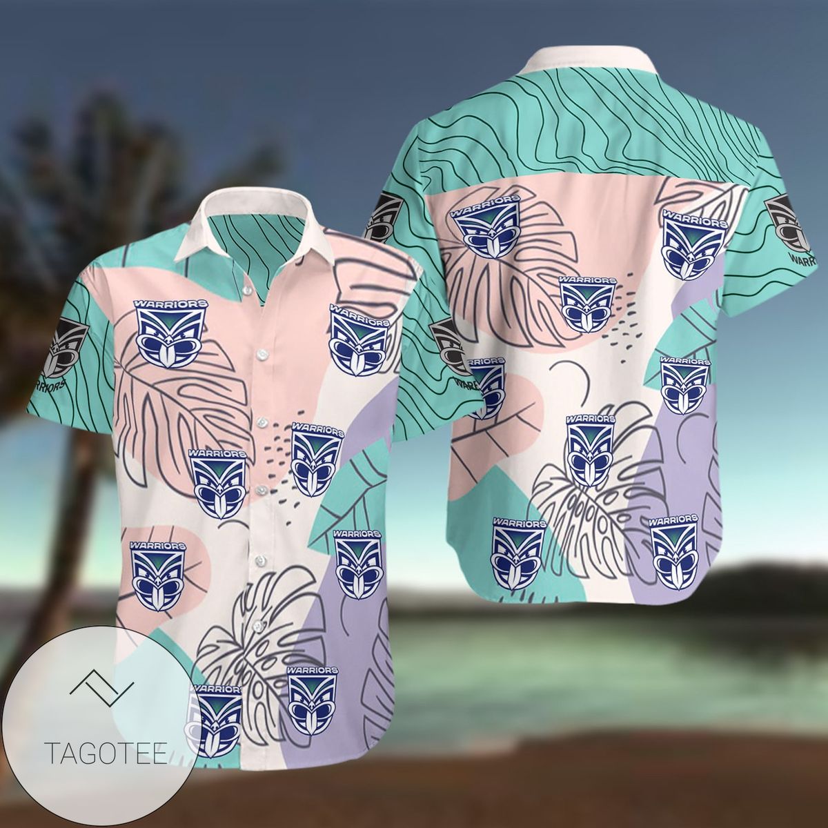 New Zealand Warriors Tommy Bahama Authentic Hawaiian Shirt 2022