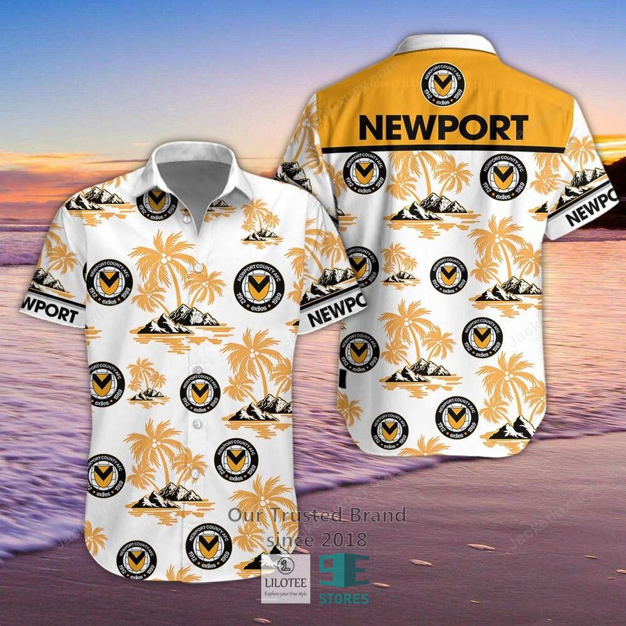 Newport County Hibicus Hawaiian Shirt