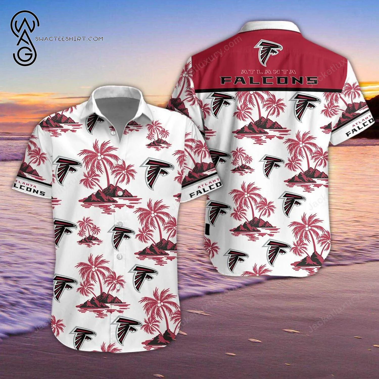 NFL Baltimore Ravens Leaf Pattern Summer Hawaiian Shirt