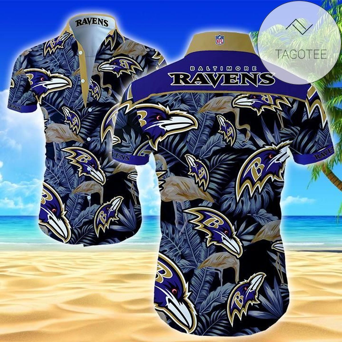 Nfl Baltimore Ravens Classic Premium Hawaiian Shirt