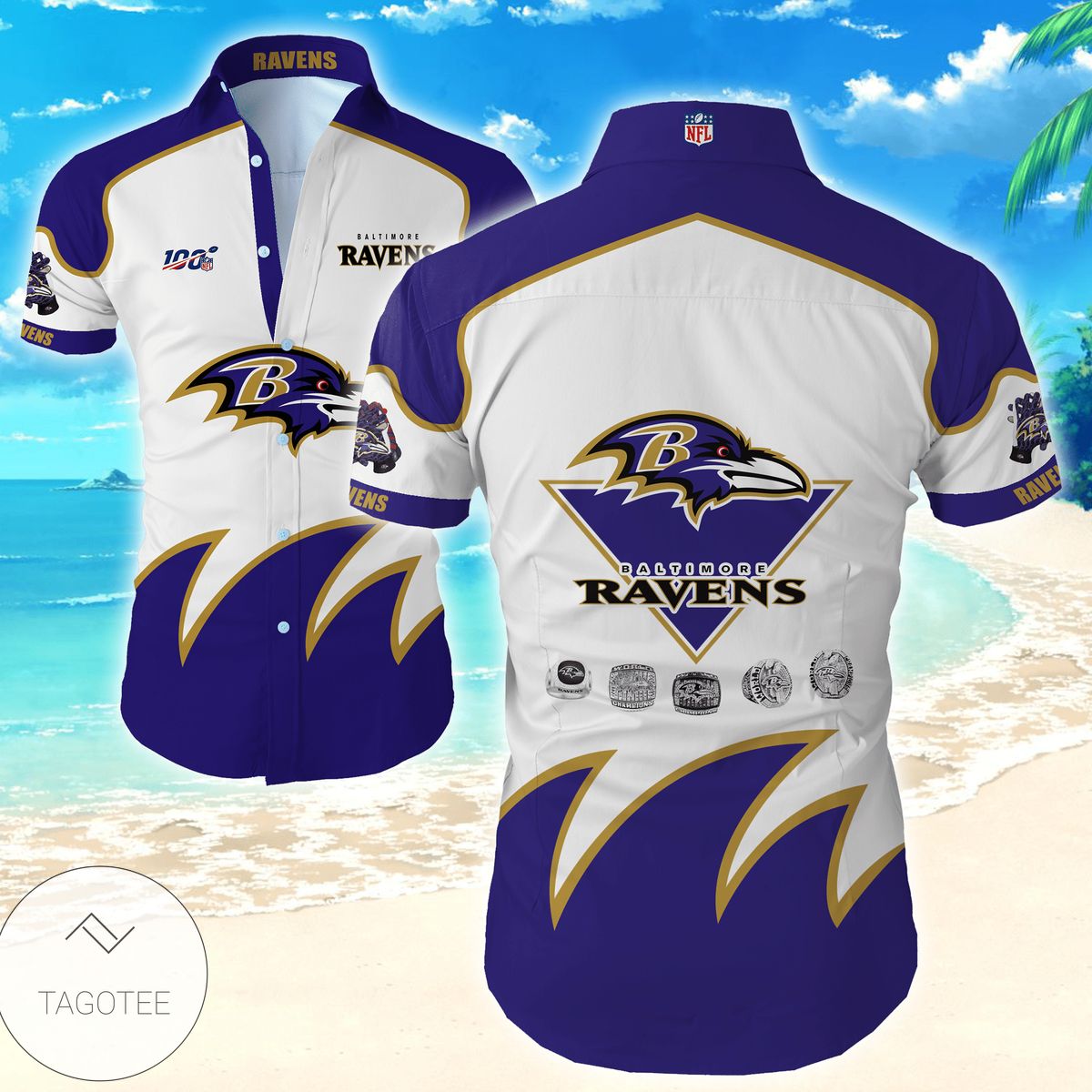 Nfl Baltimore Ravens Classic Premium Hawaiian Shirt