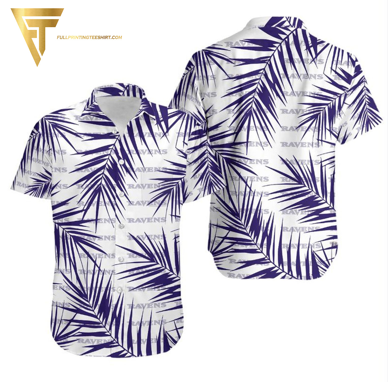 NFL Baltimore Ravens Beach Summer Hawaiian Shirt