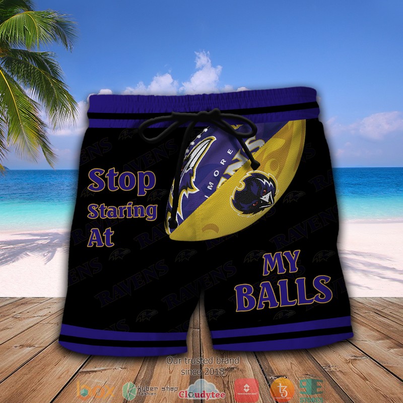 NFL Atlanta Falcons Stop Staring At My Balls Beach short