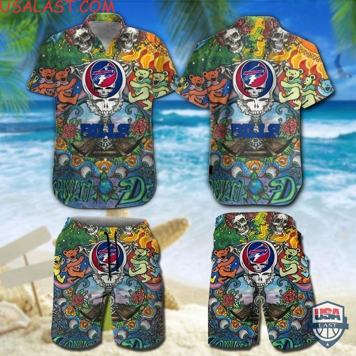 NFL Carolina Panthers Grateful Dead Bears Hawaiian Shirt And Shorts