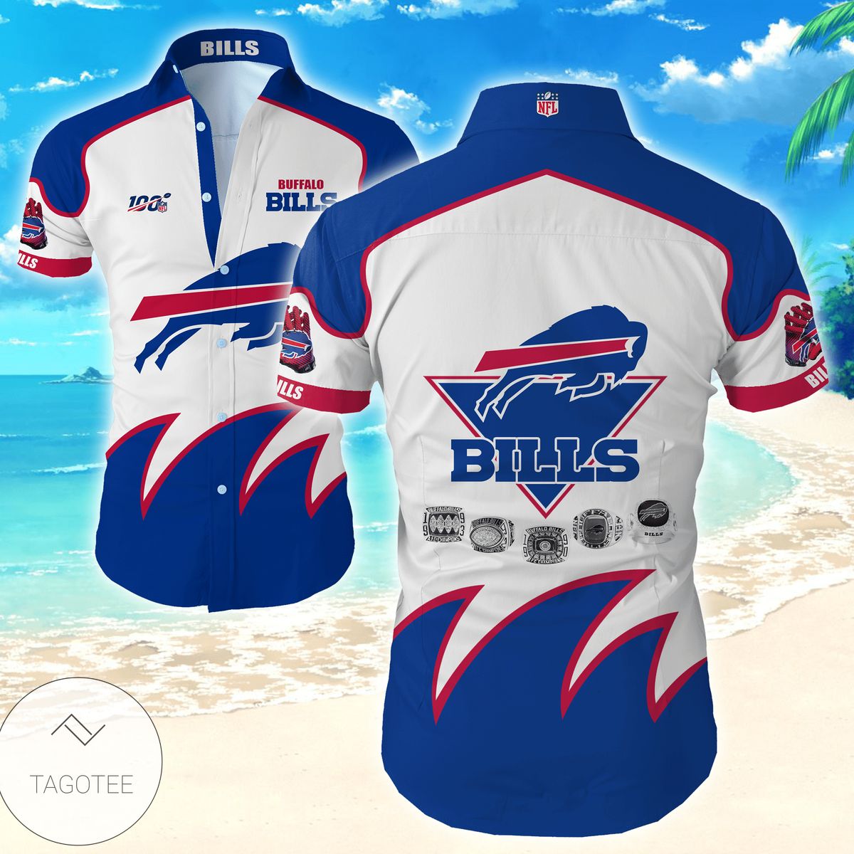 Nfl Buffalo Bills Authentic Hawaiian Shirt 2022 Tropical Shirt Mens Floral