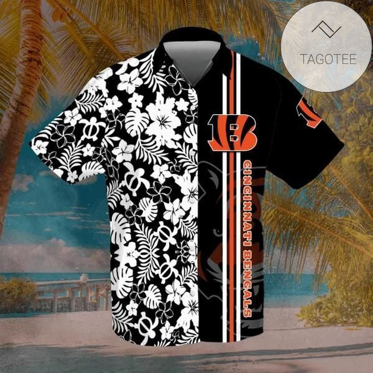 Nfl Cincinnati Bengals Authentic Hawaiian Shirt 2022 Tropical Shirt Mens