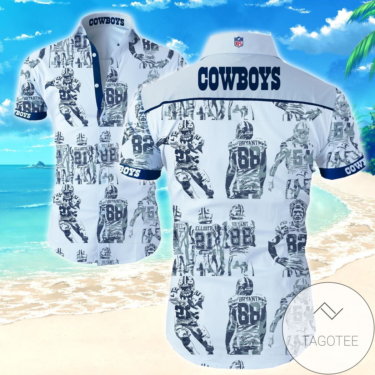 Nfl Dallas Cowboys Authentic Hawaiian Shirt 2022 Summer Button Up Shirt For Men Beach Wear Short Sleeve Authentic Hawaiian Shirt 2022