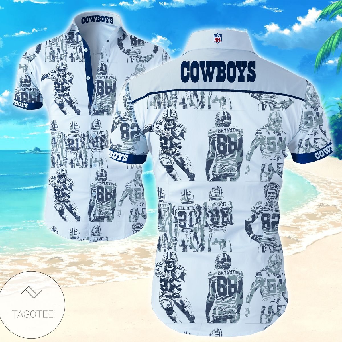 Nfl Dallas Cowboys Authentic Hawaiian Shirt 2022s Aloha Shirts Summer Button Up Shirt For Men Beach Wear Short Sleeve Authentic Hawaiian Shirt 2022