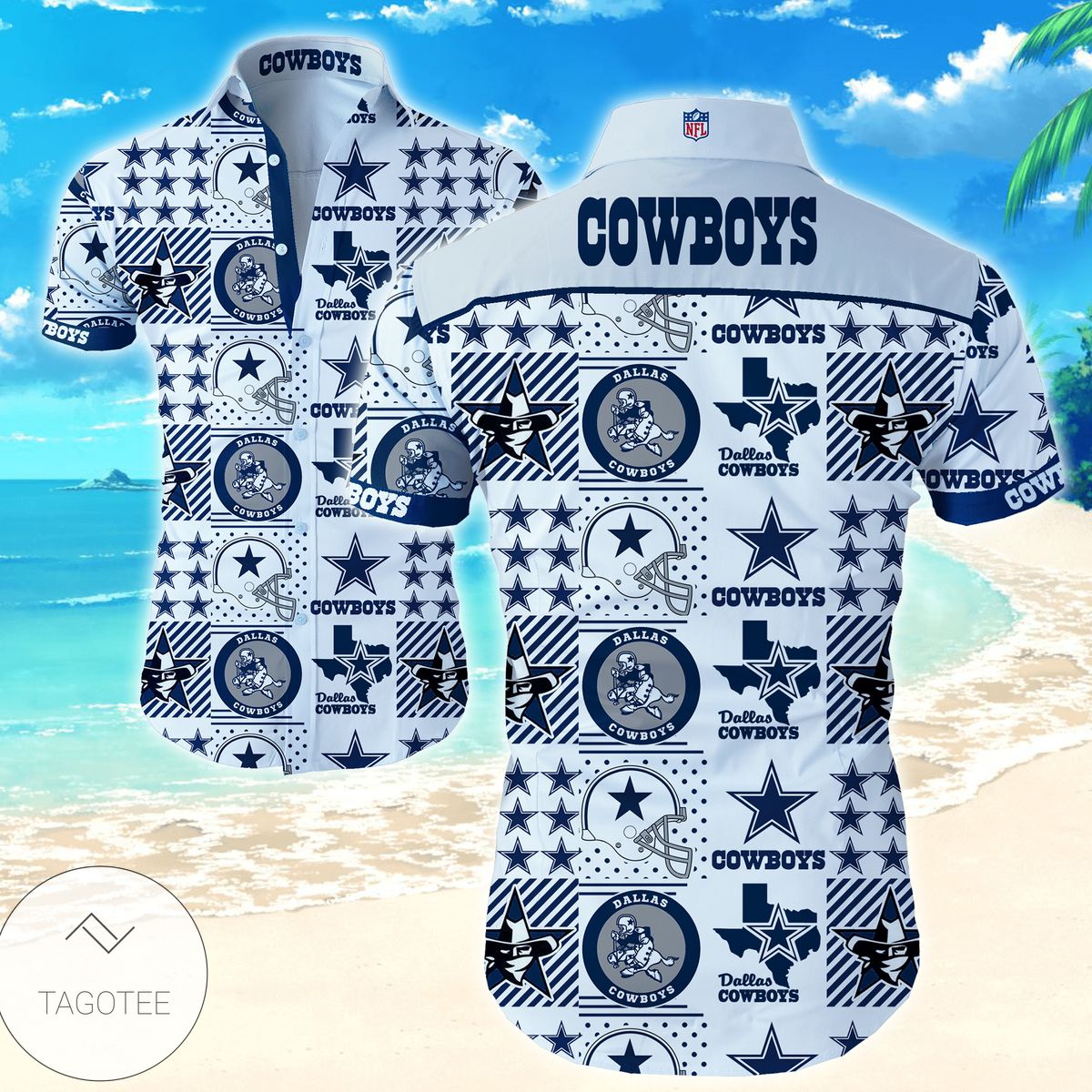 Nfl Dallas Cowboys Hawaiian Shirts Trendy Tropical T-Shirts