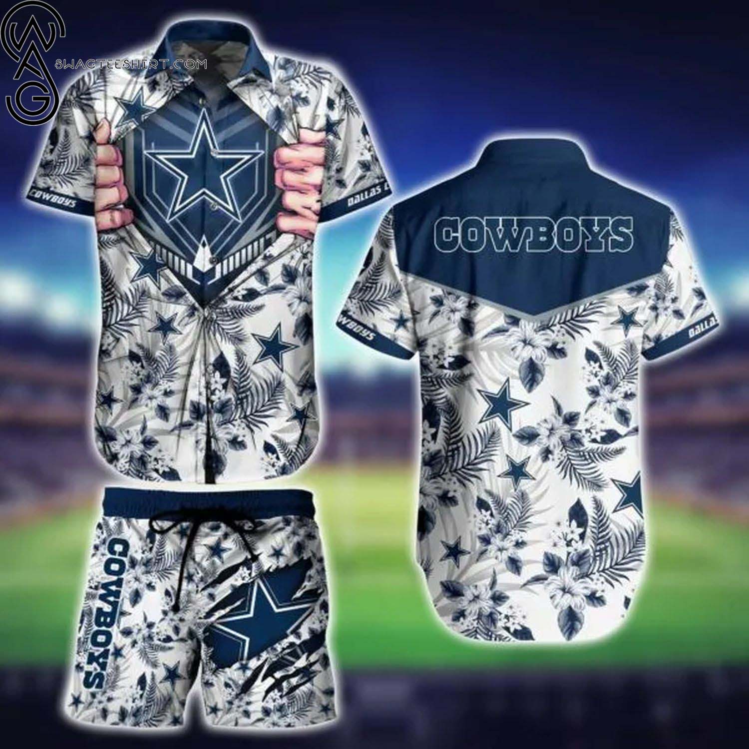 NFL Dallas Cowboys This Season All Over Print Hawaiian Shirt And Beach Shorts