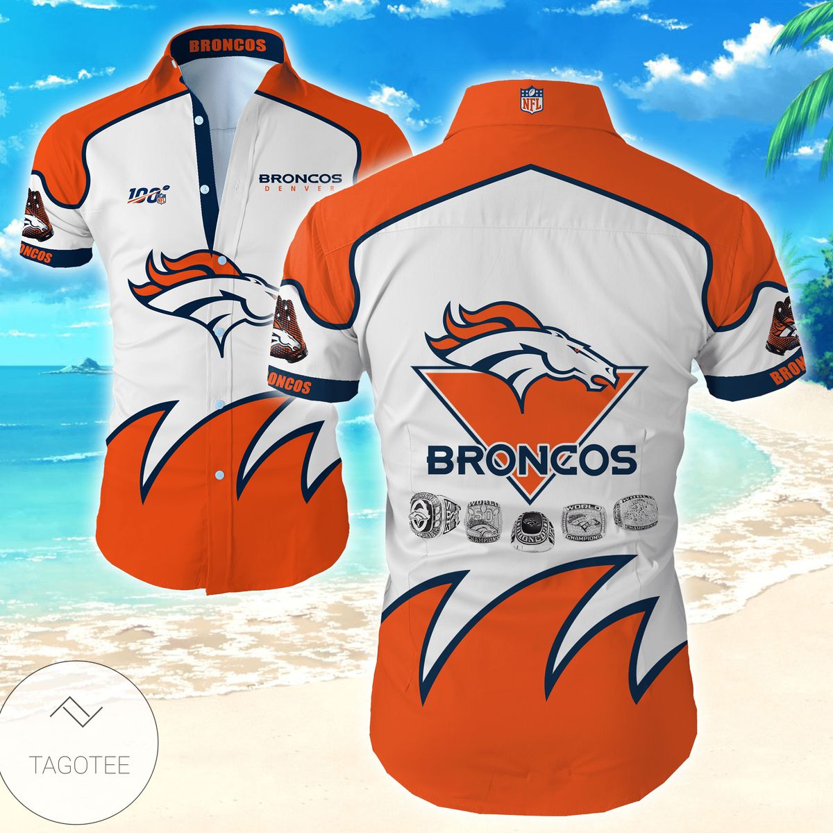 Nfl Denver Broncos Tommy Bahama Authentic Hawaiian Shirt 2022