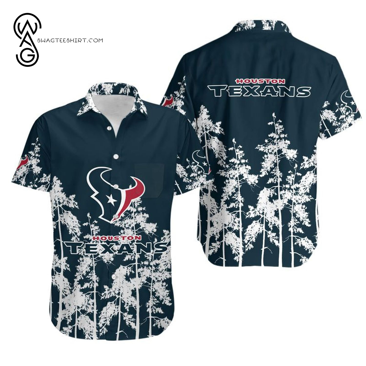 NFL Houston Texans Sports Team Summer Hawaiian Shirt