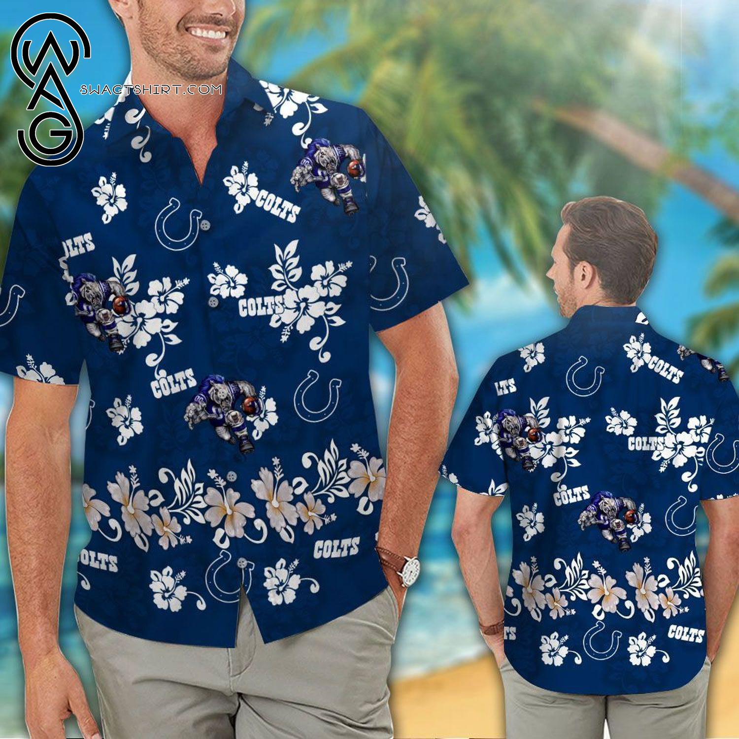 NFL Indianapolis Colts This Season All Over Print Hawaiian Shirt And Beach Shorts