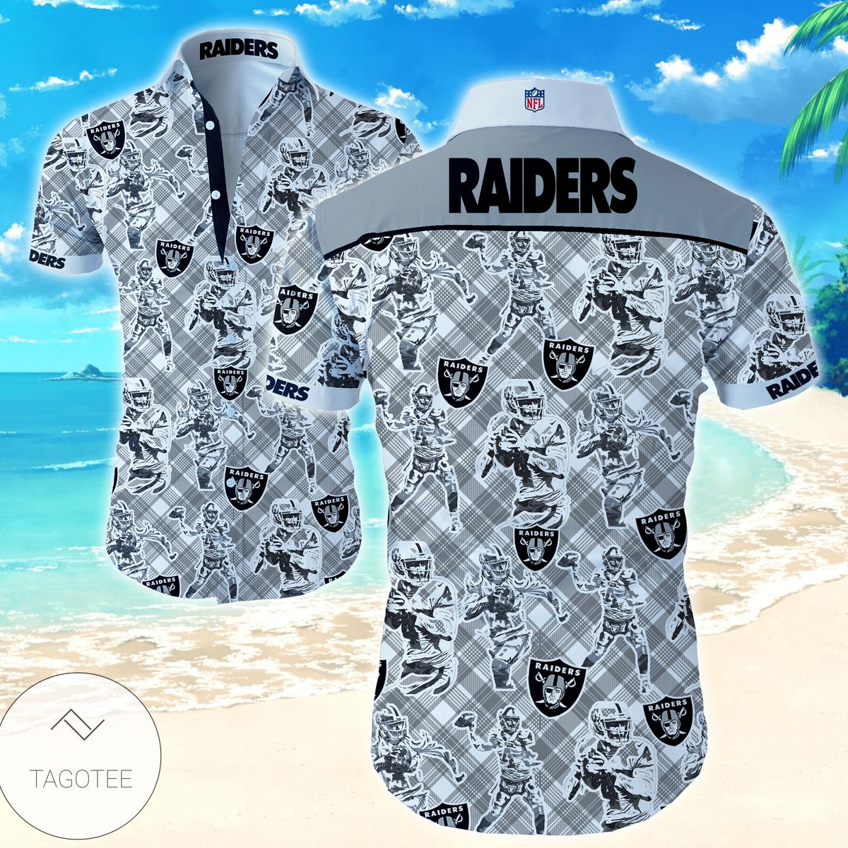 Nfl Las Vegas Raiders Hawaiian Shirt Tropical Shirt Mens Flo