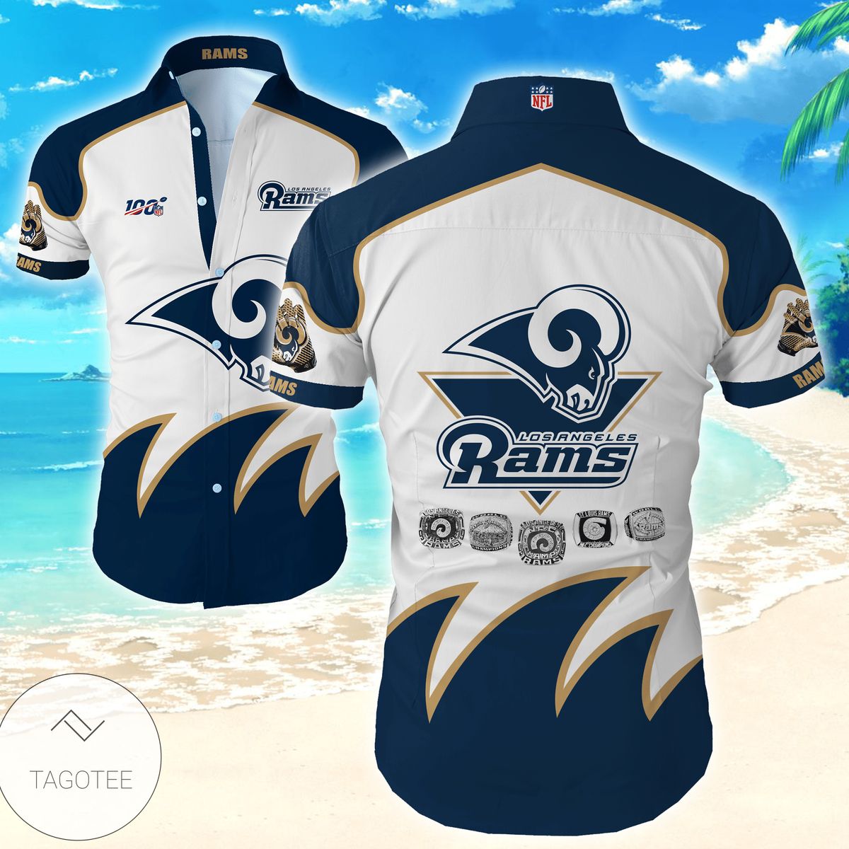 Nfl Los Angeles Rams Trendy Sport Authentic Hawaiian Shirt 2022