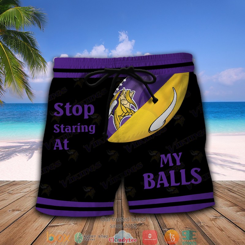 NFL Los Angeles Rams Stop Staring At My Balls Beach short