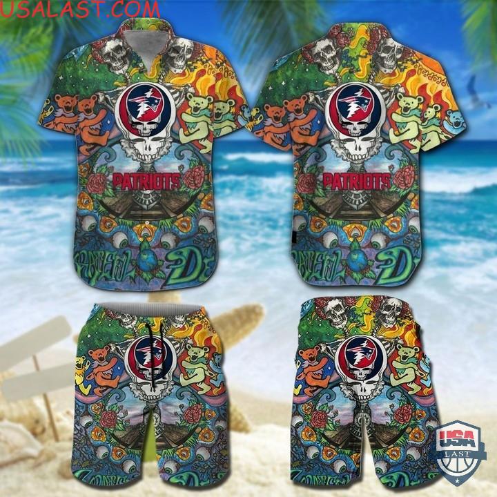 NFL New Orleans Saints Grateful Dead Bears Hawaiian Shirt And Shorts