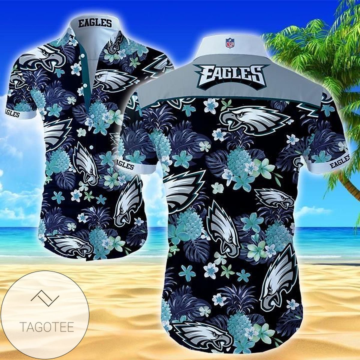 Nfl Philadelphia Eagles Funny Authentic Hawaiian Shirt 2022s For Men