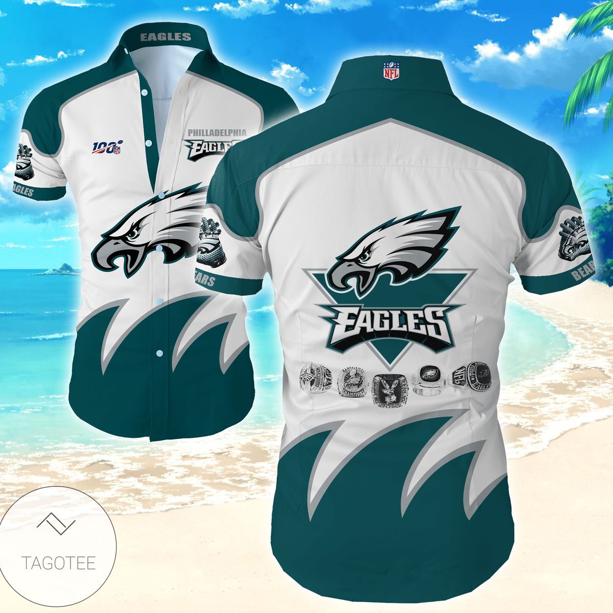 Nfl Philadelphia Eagles Tommy Bahama Hawaiian Shirt Summer Button Up Shirt For Men Hawaiian Summer Trends Shirt 2020