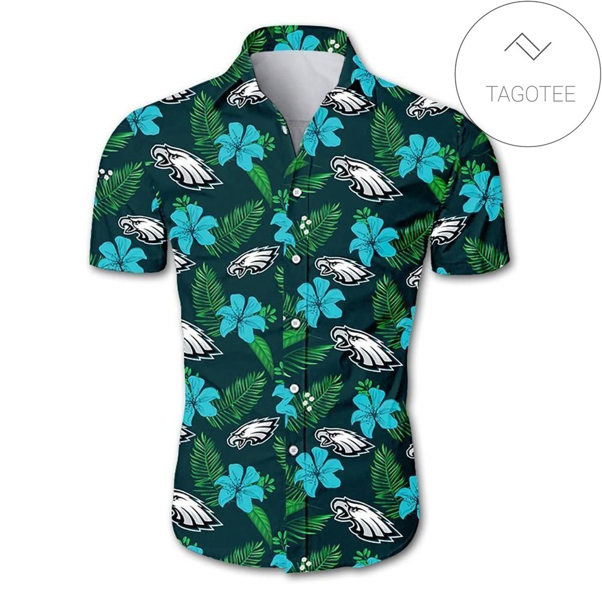 Nfl Philadelphia Eagles Hawaiian Shirt Tropical Shirt Mens Floral Button Up Shirt