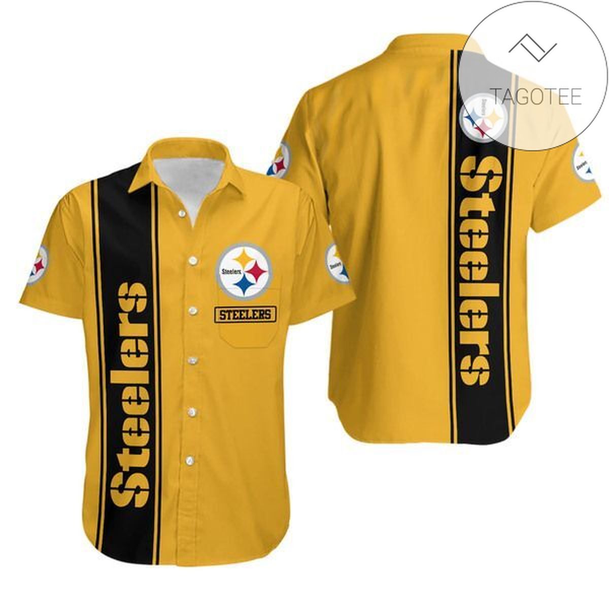 Nfl Pittsburgh Steelers Authentic Hawaiian Shirt 2022 Tropical Shirt Mens F Ens Summer Button