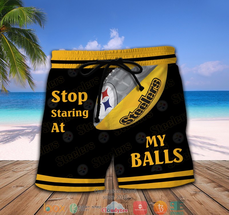 NFL Tampa Bay Buccaneers Stop Staring At My Balls Beach short