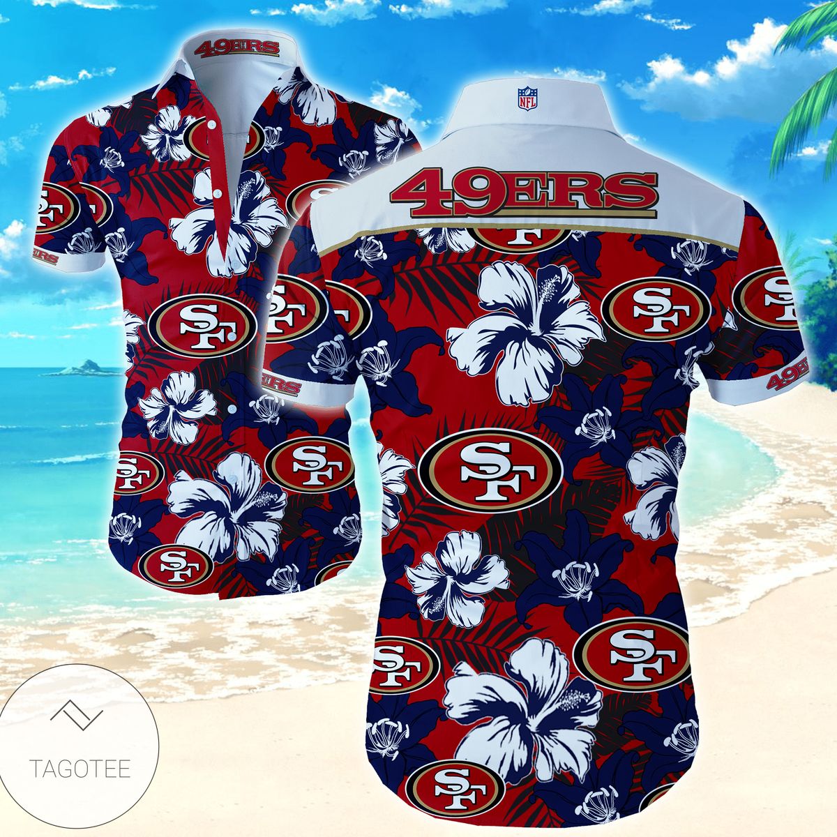 Nfl San Francisco 49ers Sytle 2 Hawaiian Shirt