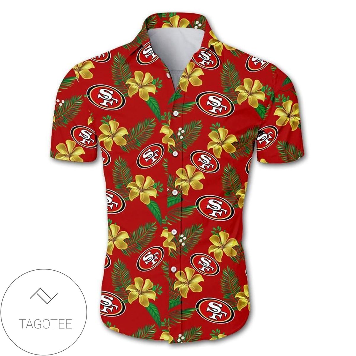 Nfl San Francisco 49ers Tropical Flower Hawaiian Shirt