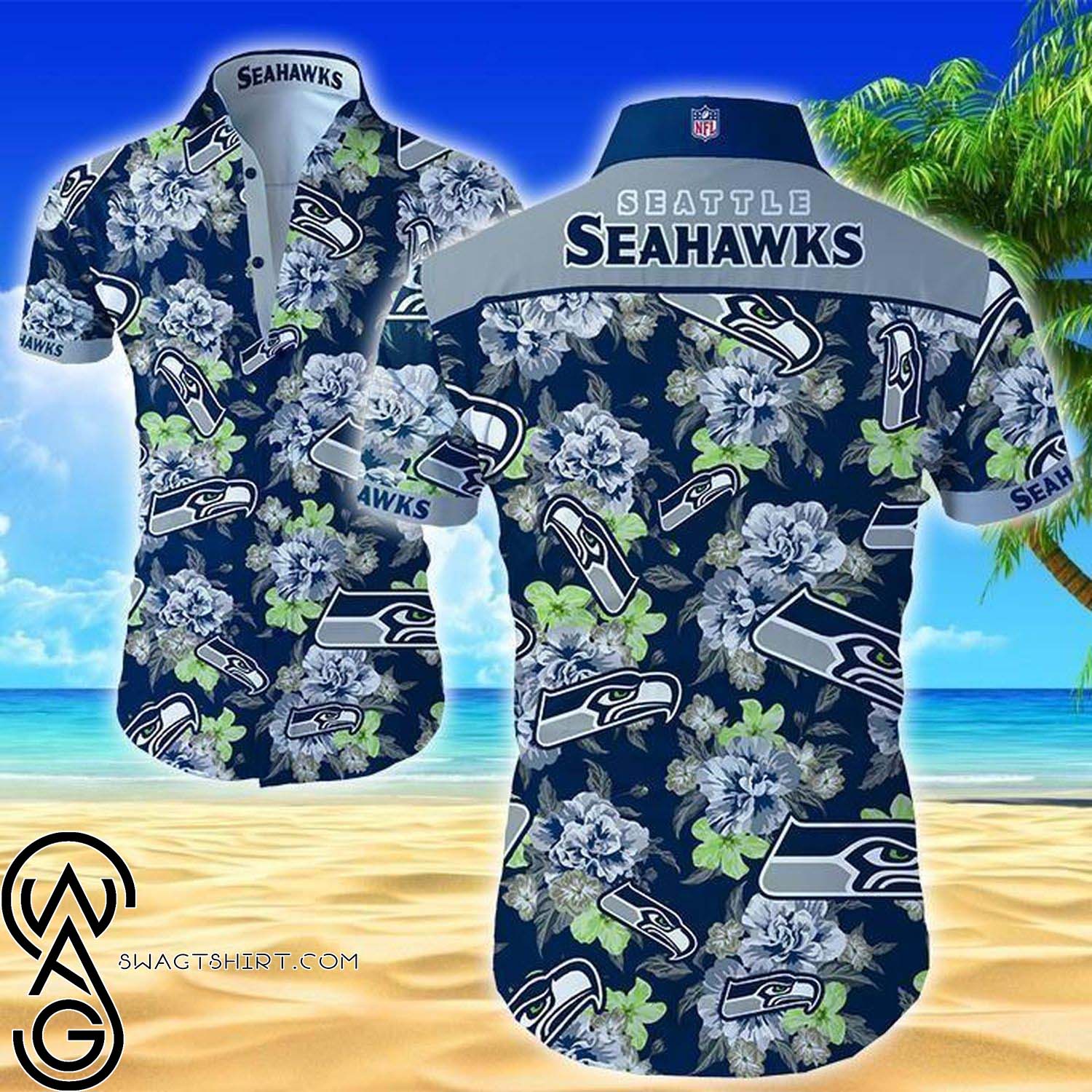 NFL Seattle Seahawks Full Printing Hawaiian Shirt