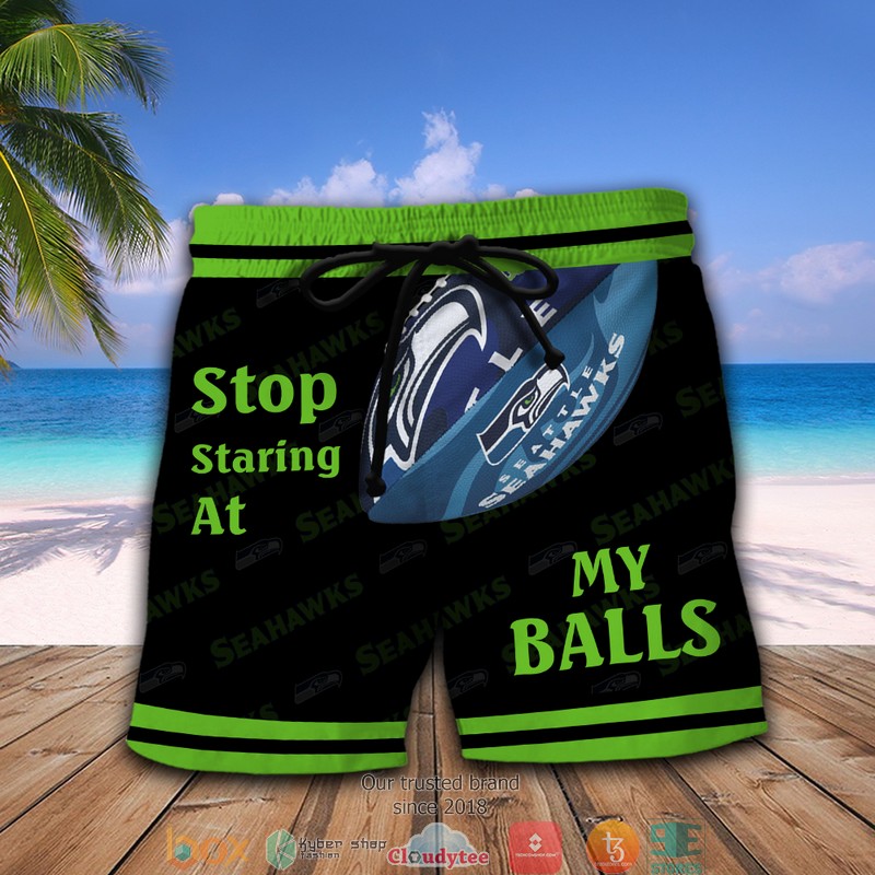 NFL San Francisco 49ers Stop Staring At My Balls Beach short