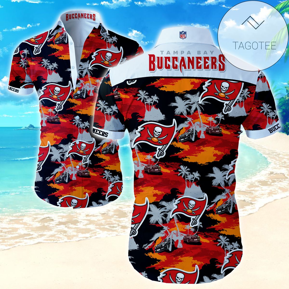 Nfl Tampa Bay Buccaneers Tommy Bahama Authentic Hawaiian Shirt 2022 Summer Button Up Shirt For Men Hawaiian Summer Trends Shirt 2020