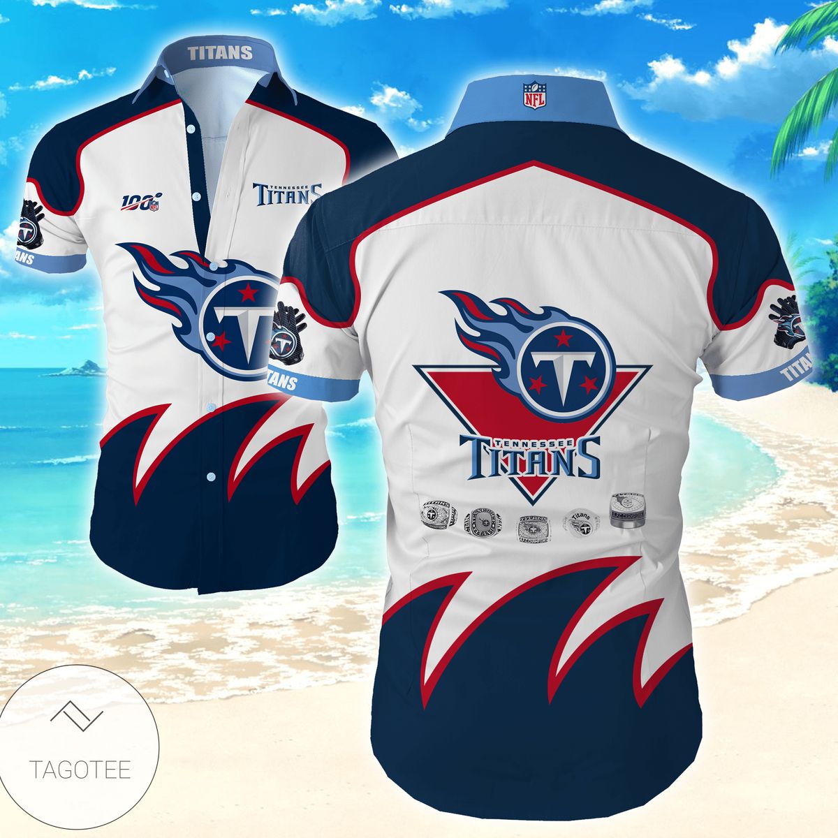 Nfl Tennessee Titans Tommy Bahama Hawaiian Shirt Summer Button Up Shirt For Men Hawaiian Summer Trends Shirt 2020