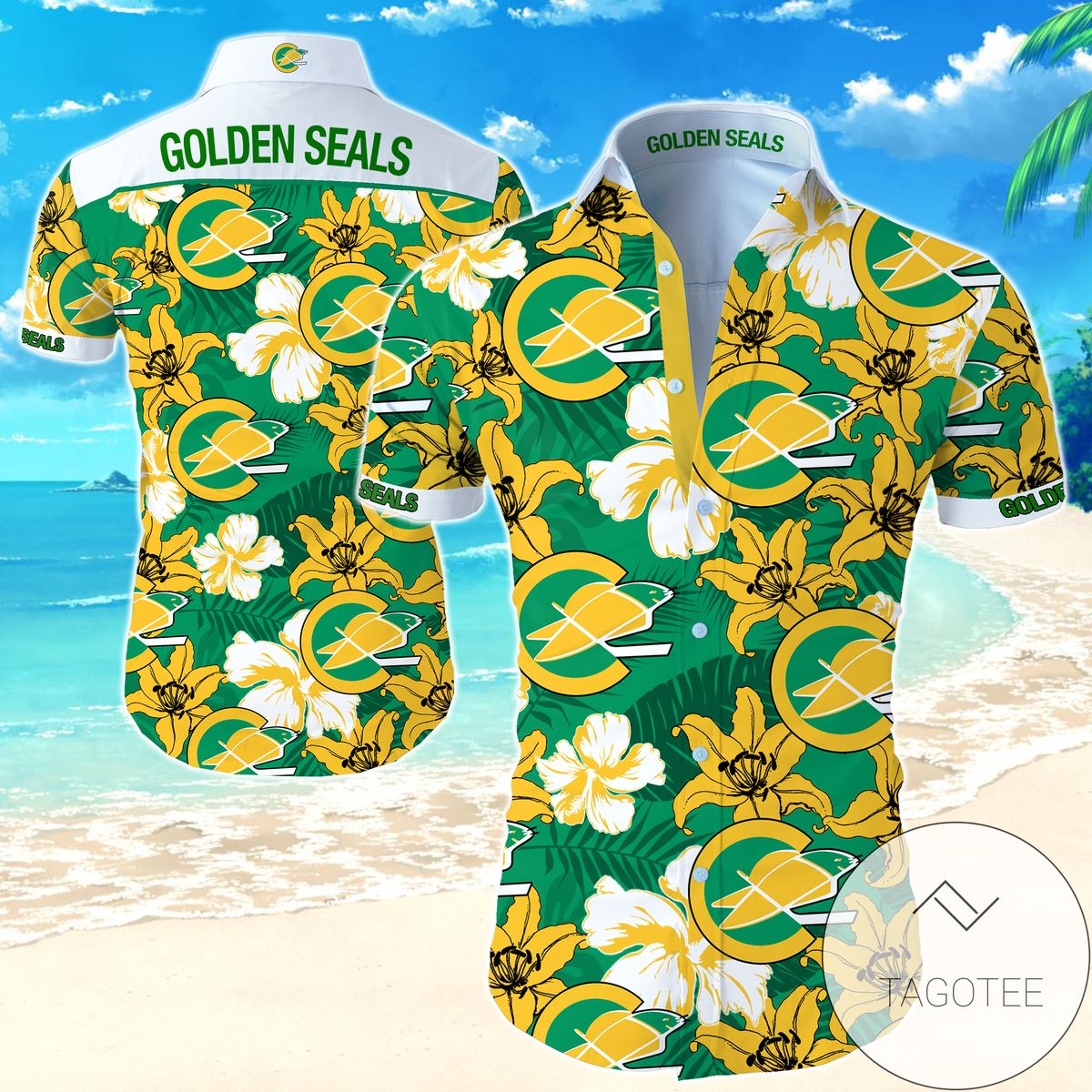 Nhl California Golden Seals Hawaiian Shirt