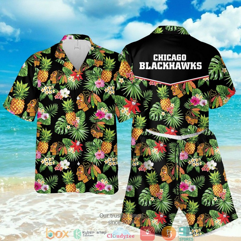 NHL Detroit Red Wings Hibiscus Hawaian Summer Outfit