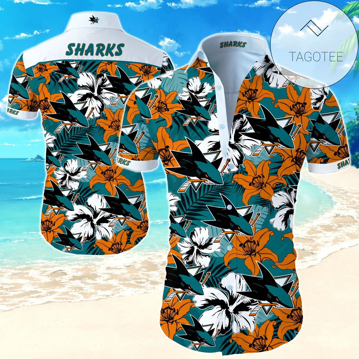 Nhl San Jose Sharks Hawaiian Shirt