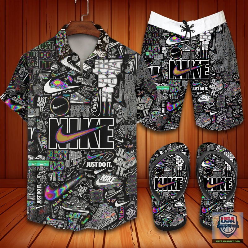 Nike Sneaker Icons Hawaiian Shirt Beach Short