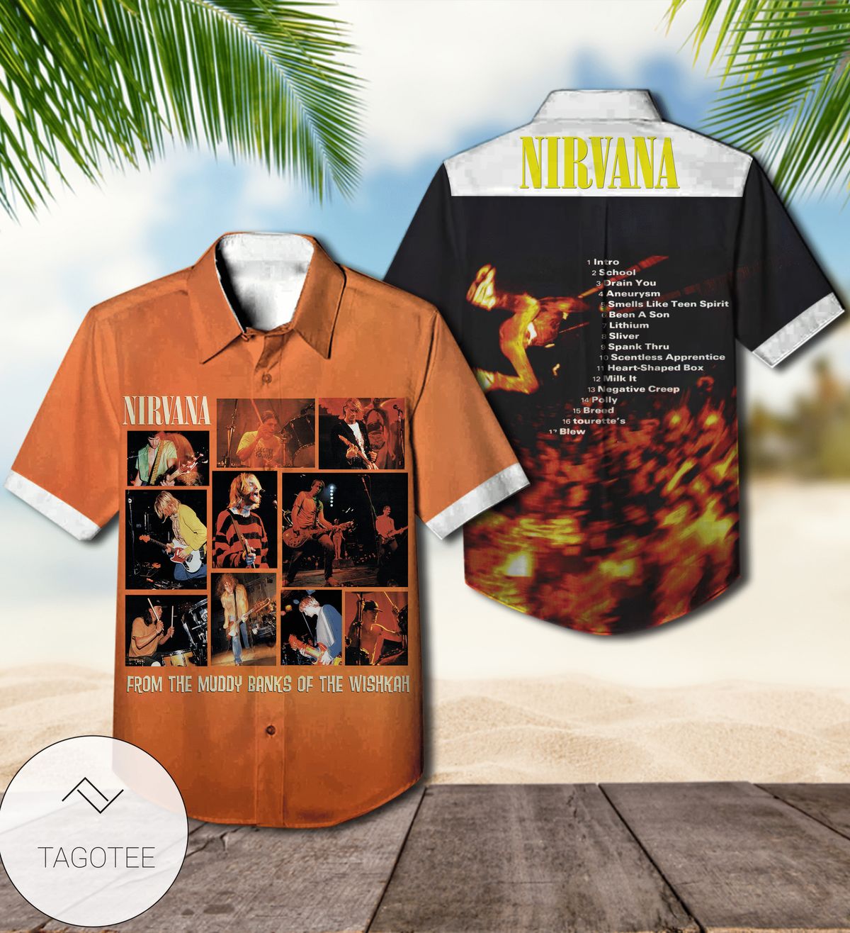 Nightlife Album By Thin Lizzy Rock Band Hawaiian Shirt