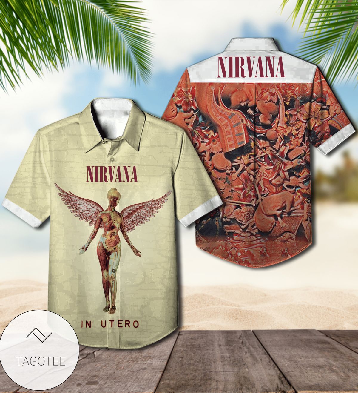 Nirvana Mtv Unplugged In New York Live Album Cover Hawaiian Shirt