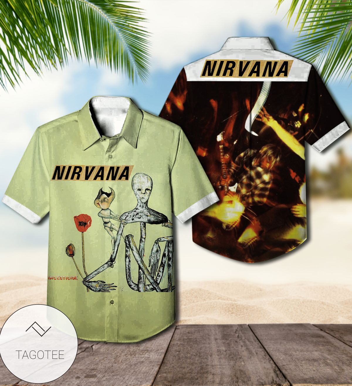 Nirvana Mtv Unplugged In New York Live Album Cover Hawaiian Shirt