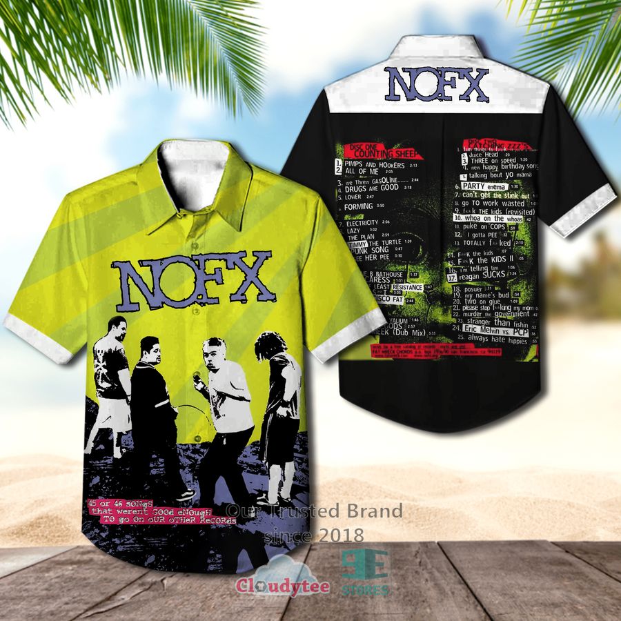 NOFX Band I Heard They Suck Live!! Album Hawaiian Shirt