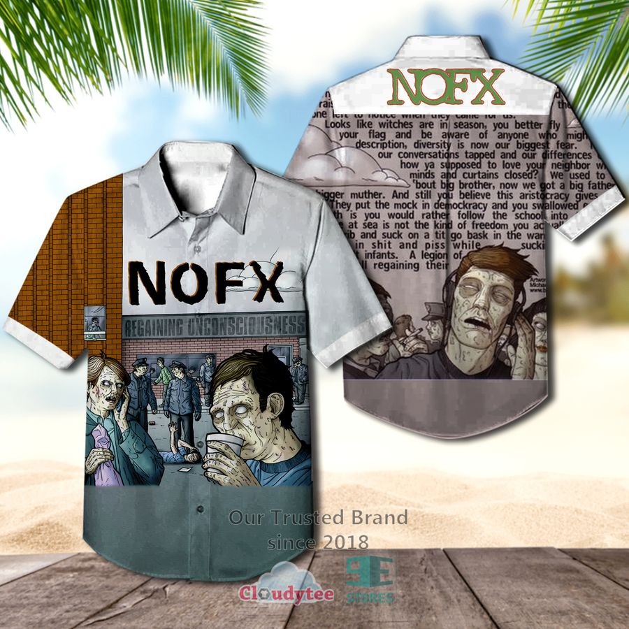 NOFX Band So Long and Thanks for All Album Hawaiian Shirt