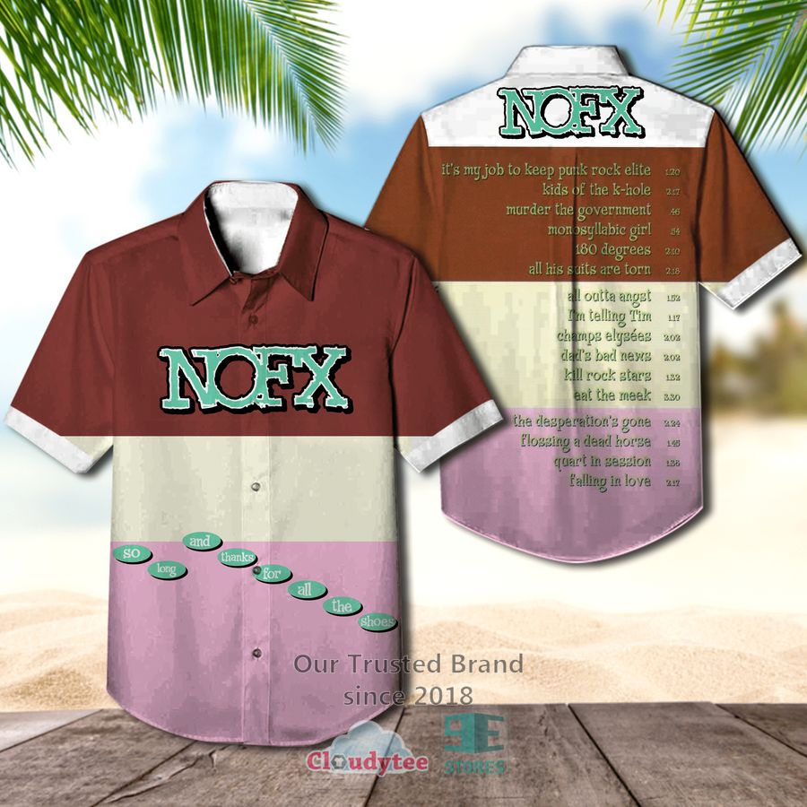 NOFX Band The Greatest Songs Ever Written Album Hawaiian Shirt