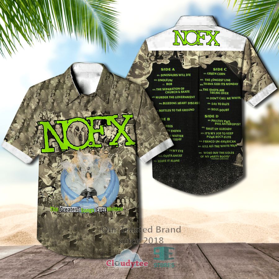 NOFX Band The War on Errorism Album Covers Hawaiian Shirt