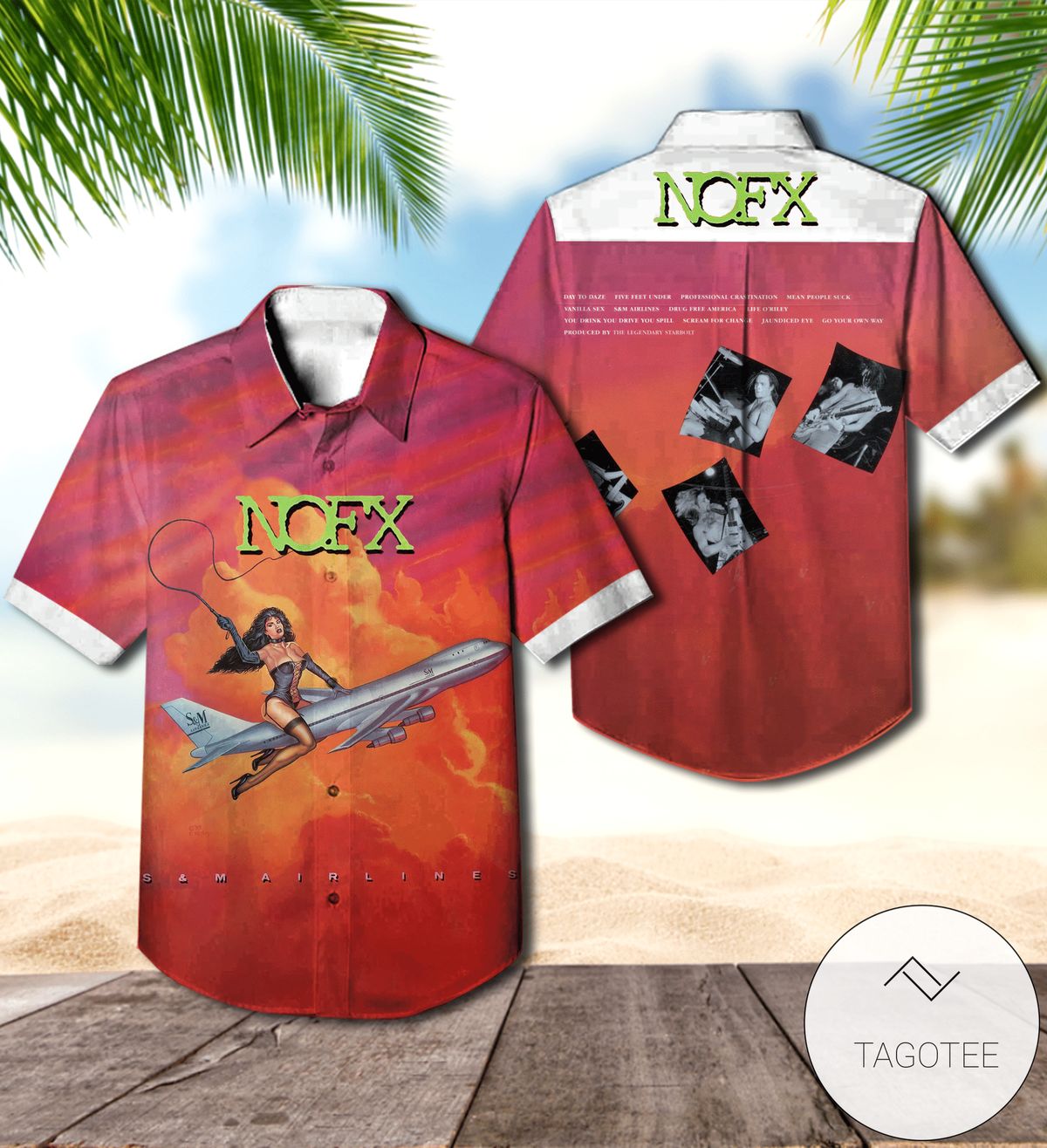 Nofx So Long And Thanks For All The Shoes Album Cover Hawaiian Shirt